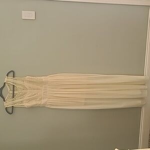 Cream Maxi With Gold Accents